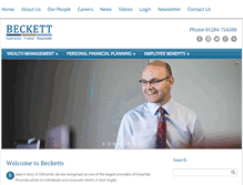 Tablet Screenshot of beckettinvest.com